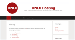 Desktop Screenshot of kncihosting.com