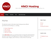 Tablet Screenshot of kncihosting.com